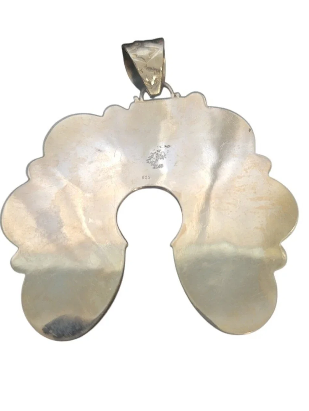 Naja Sonoran Gold Turquoise Sterling Silver Pendant - Picture 4 of 9